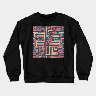 Abstract disposition - Abstract Mindset Seamless Pattern Crewneck Sweatshirt